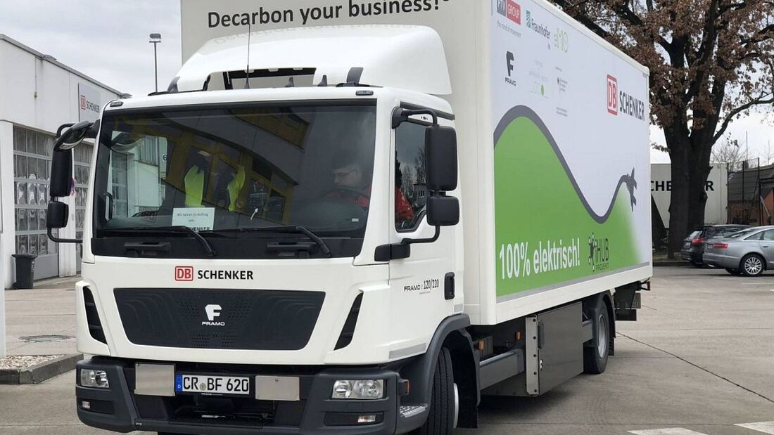 E-Lkw von Framo kommt bei DB Schenker zum Einsatz