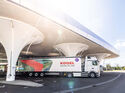 E-optimierter Kögel Light Plus auf der IAA Transportation 2026, dessen veränderte Achsgeometrie die Nutzlast von Elektro-Lkw erhöhen soll.
