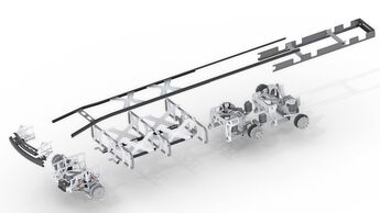 EDAG Lkw Chassis modular 4x2 6x4 Verteilerverkehr Fernverkehr Heavy Delivery Dieselantrieb Erdgasantrieb Brennstoffzelle Elektroantrieb Konzept IAA Nutzfahrzeuge 2018