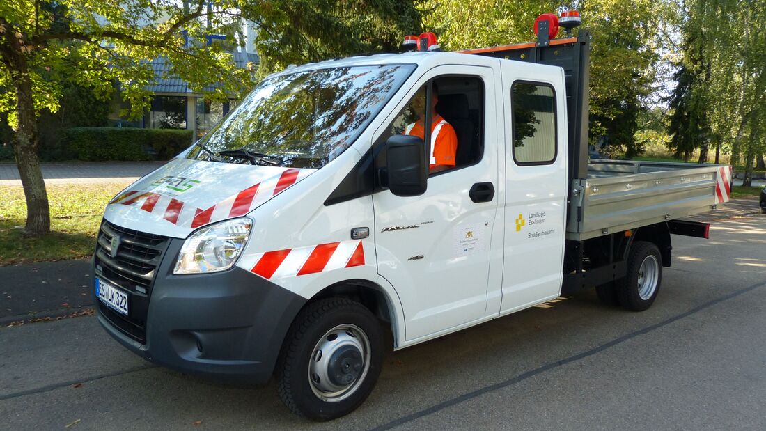 EFA-S, EFA-S 46DK, Straßenmeisterei Esslingen, Brennstoffzelle, Brennstoffzellenfahrzeug, Landkreis Esslingen, Transporter, Doppelkabine, Pritsche