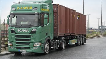 Einer der drei Neuen: Seit April erweitert dieser Scania R410 die CNG-Flotte von Zippel am Standort Berlin.
