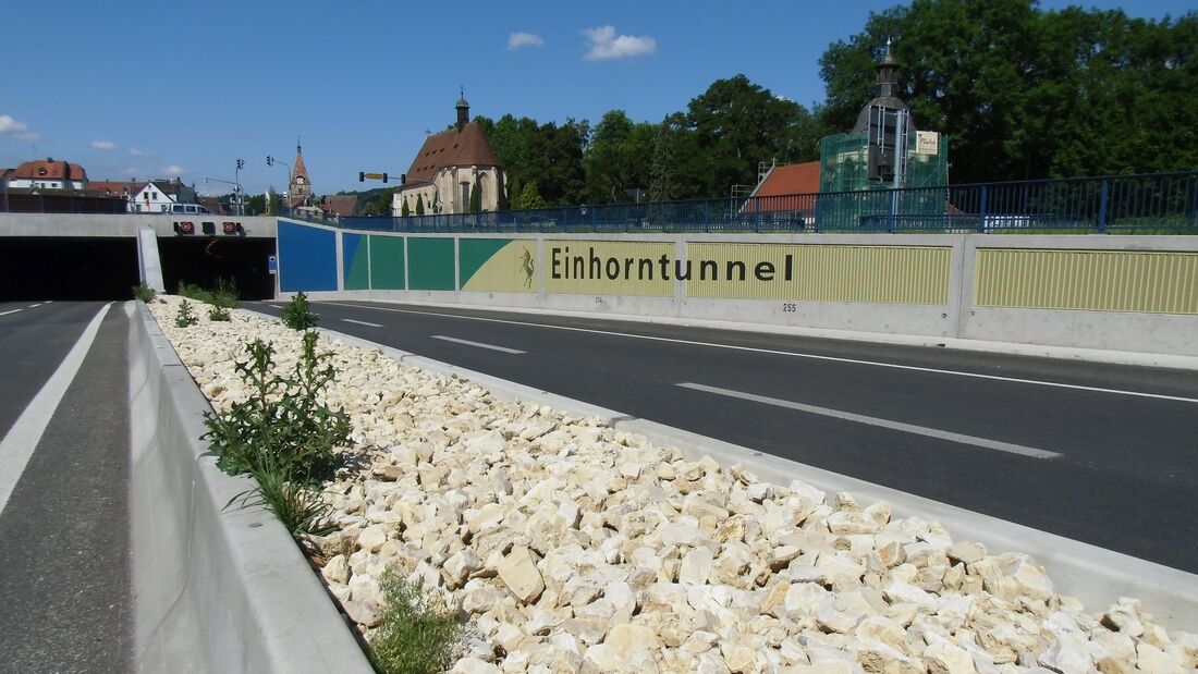 Einhorn-Tunnel, Schwäbisch Gmünd, Lkw, Blitzer
