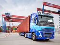 Elektrisch betriebene Lkw von CTD am HHLA Container Terminal Burchardkai