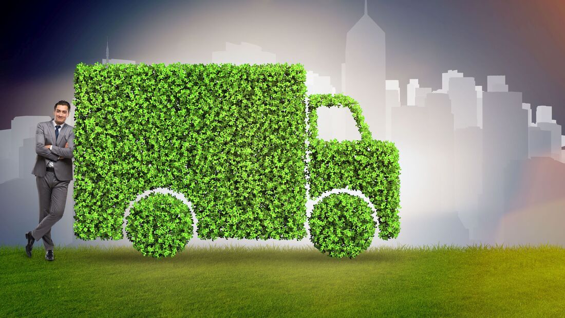 Elektro, Stadtverkehr, E-Lkw, grün, City, Verteiler, E-Lkw, green, City-Logistik