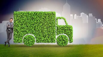 Elektro, Stadtverkehr, E-Lkw, grün, City, Verteiler, E-Lkw, green, City-Logistik