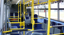 Elektrobus von SOR, Innenraum, Reihen, Logenplätzen