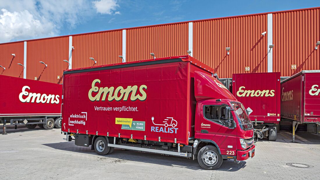 Emons, E-Lkw, Stuttgart