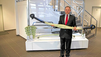Entwicklung, Blattfedern aus GFK, Leichtbau