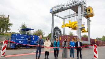 Eröffnung des Kombiverkehrsterminals bei P&G in Crailsheim