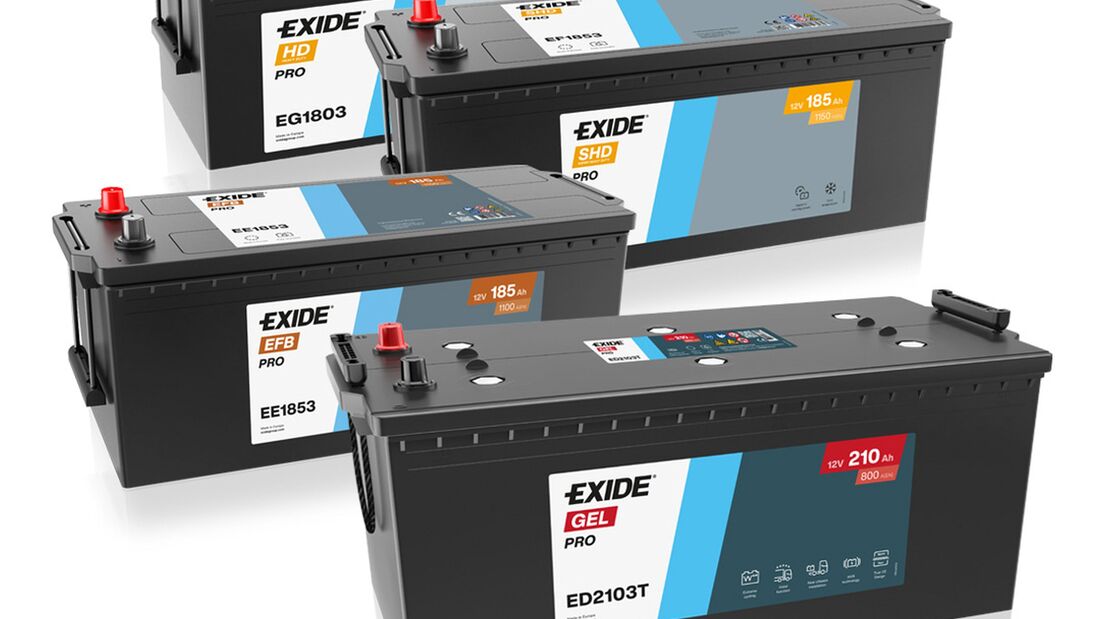 Exide Technologies erweitert sein Nutzfahrzeugbatterie-Segment um vier neue Varianten.