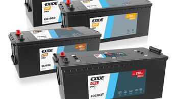 Exide Technologies erweitert sein Nutzfahrzeugbatterie-Segment um vier neue Varianten.