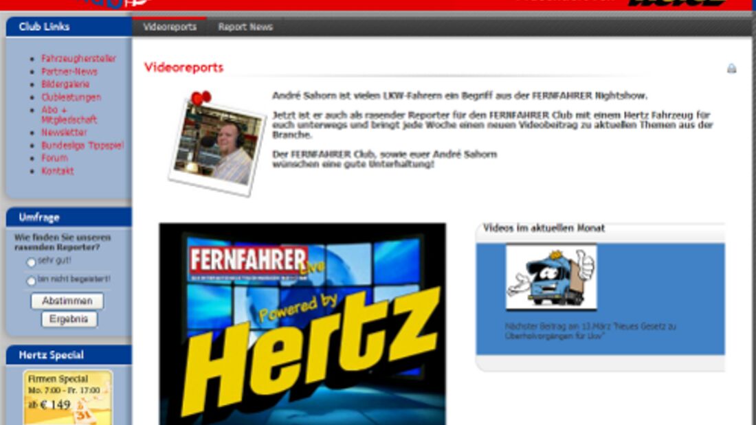 Exklusive Reportagen in FERNFAHRER live