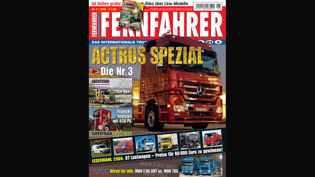 FERNFAHRER (Heft 05/2008) mit der Sonderbeilage MODELLTRUCKS