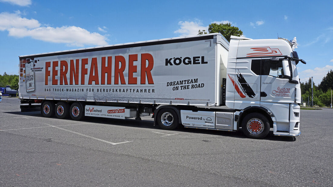 FF-Partnertruck Nr. 3 Justen Transporte, MAN TGX 18.510 + Kögel Cargo S24, FF 10-2022