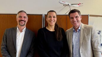 Fabian Heil, Geschäftsführer MBS Logistics, Maria Wegmüller, Geschäftsführerin Gerhard Wegmüller und Joerg Roehl, CEO der MBS-Gruppe sowie Vorstand des Verwaltungsrats von MBS
Logistics.