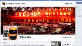 Facebook, Fernfahrer, Screenshot