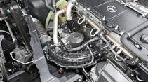 Fahrbericht Mercedes Actros 1863 MB FB Kern schwarz silber Motor Motorenkurve technische Daten Fahrerhaus Getränkehalter Führerhaus Kabine Kasten 