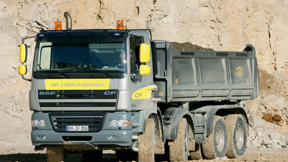 Fahrbericht, Test, Offroad, DAF, CF 85.410 8x4, Kipper, Meiller,