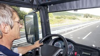 Fahrer, Lkw, Autobahn