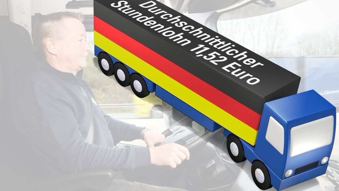 Fahrer, Lkw, Durchschnittlicher Stundenlohn