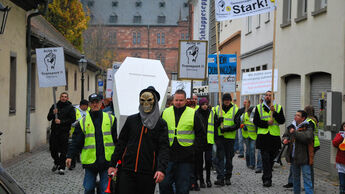 Fahrerdemo in Aschaffenburg