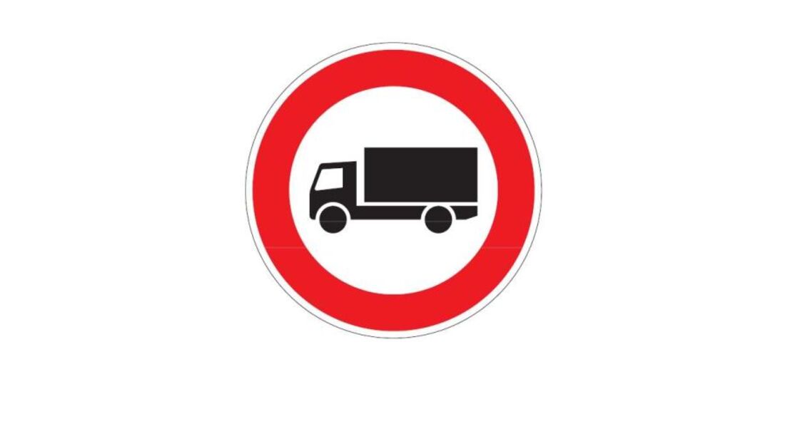Fahrverbot, Verkehrszeichen