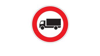 Fahrverbot, Verkehrszeichen