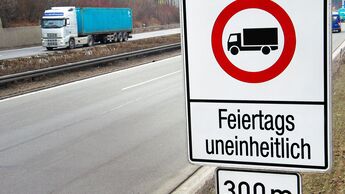 Fahrverbote für Lkw an Feiertagen
