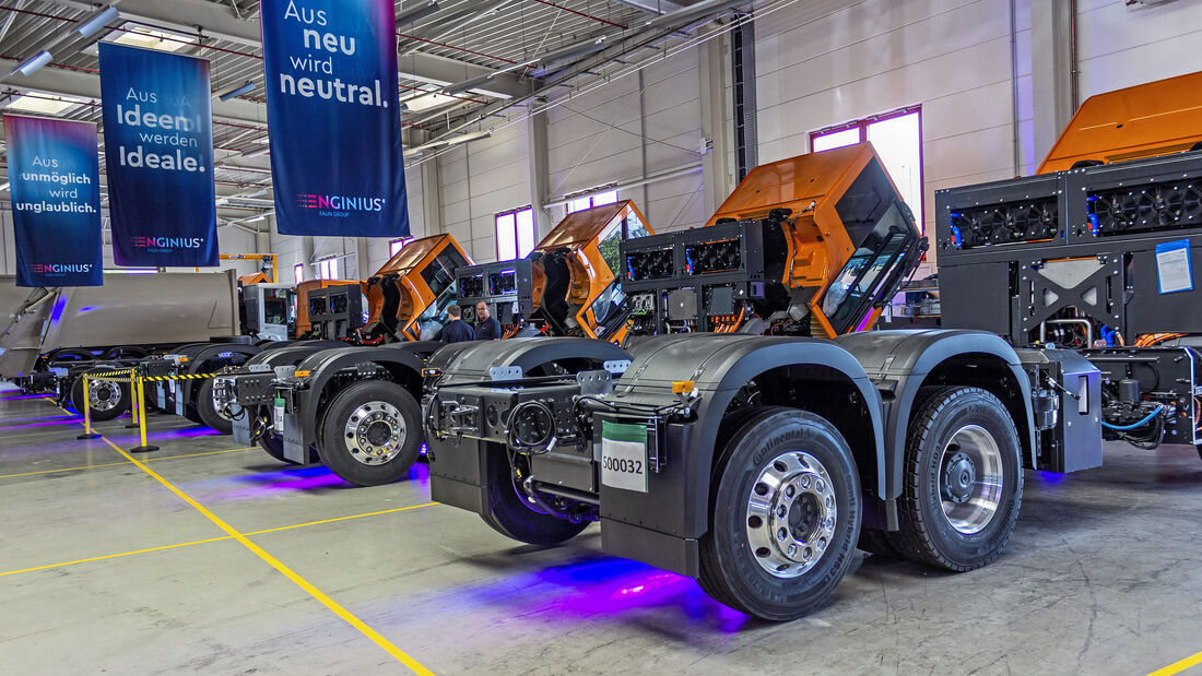 Faun Enginius Bluepower Citypower Bremen H2 Wasserstoff Brennstoffzelle Lkw 2022