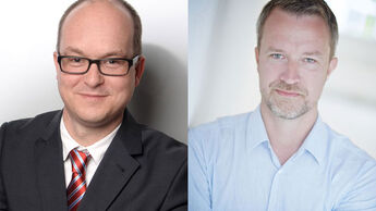 Felix Bossmeyer und Tom Krützfeldt leiten gemeinsam seit 1. März 2017 das Hoyer-Kombi-Terminal Schkopau (KTSK).