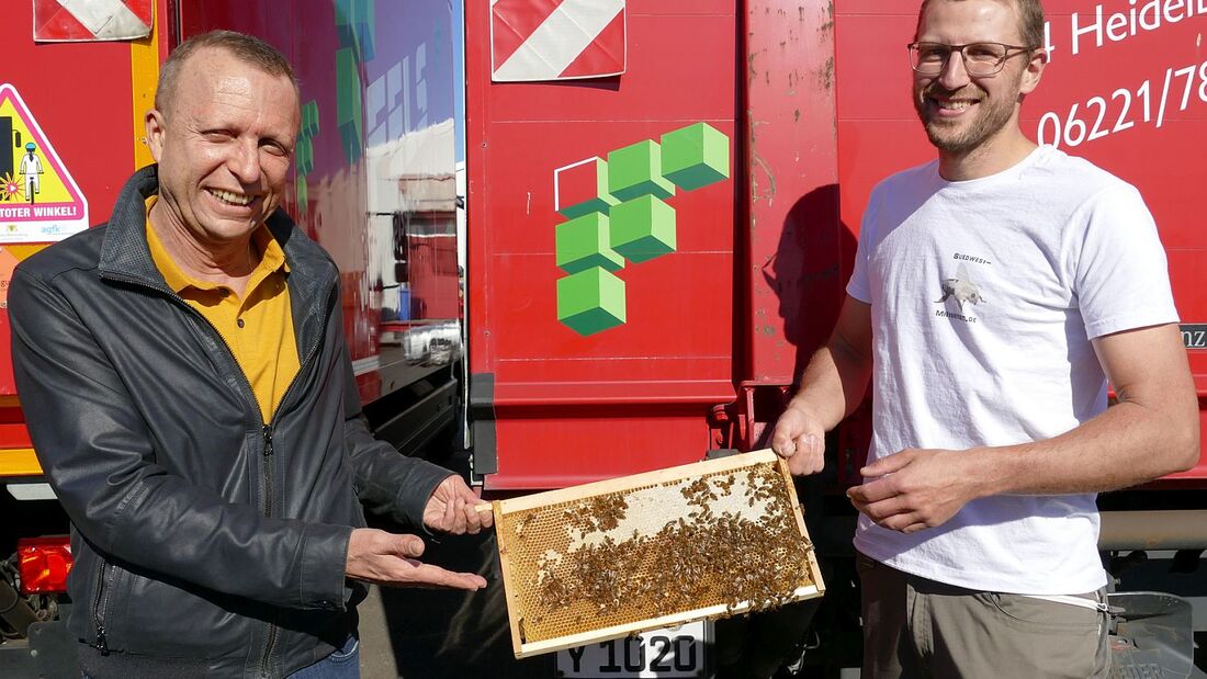 Fels-Geschäftsführer Thomas Beck (links) mit Jörg Staffel, Mietbienen.