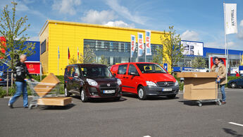 Fiat Doblò Cargo Kombi Maxi und Mercedes Vito Mixto