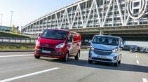 Ford Transit Custom 2.2 TDCi 310L2, Opel Vivaro 1.6 Biturbo CDTIECoflex L1H1