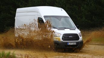 Fords Transporter-Teststrecke in Lommel/Belgien