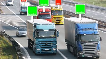 Frachtenbörse, Leerfahrten, Autobahn, Lkw