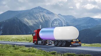 Fuel,Tanker,Truck,On,Th,Mountain,Road