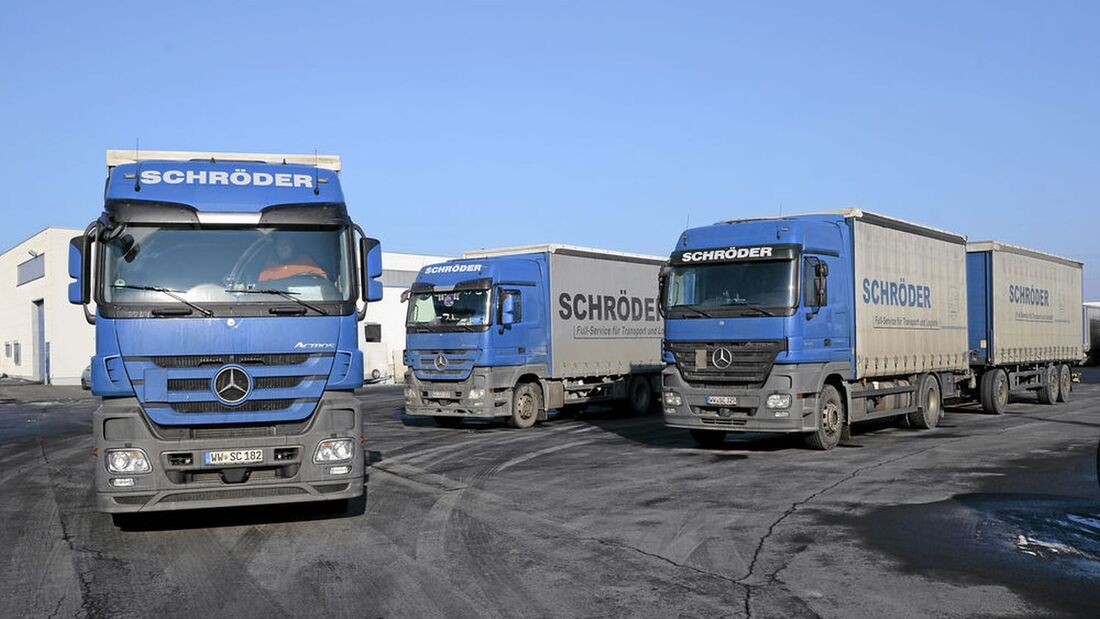 Fuhrpark der Spedition Schröder