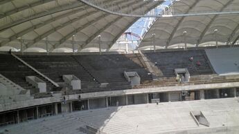 Fußballstadion, Usbekistan, Taschkent, Dach, Militzer & Münch
