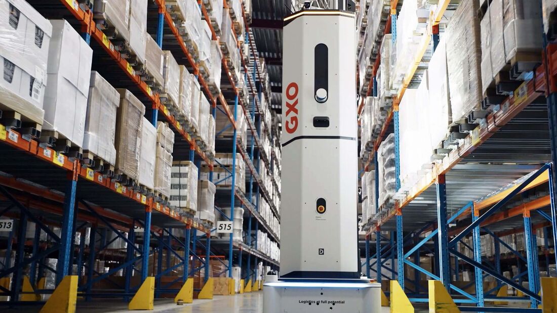 GXO nutzt am Standort in Oosterhout  einen KI-gestützter Roboter von Dexory 