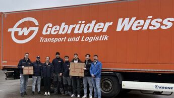 Gebrüder Weiss unterstützt die Johanniter Weihnachtstrucker