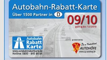Geld sparen entlang der Autobahn
