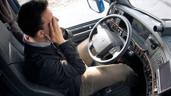 Gesundheit, Berufskrankheiten, Fahrer in Fahrerkabine