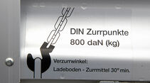 Gewicht des Gespanns, DIN Zurrpunkte, Hänger