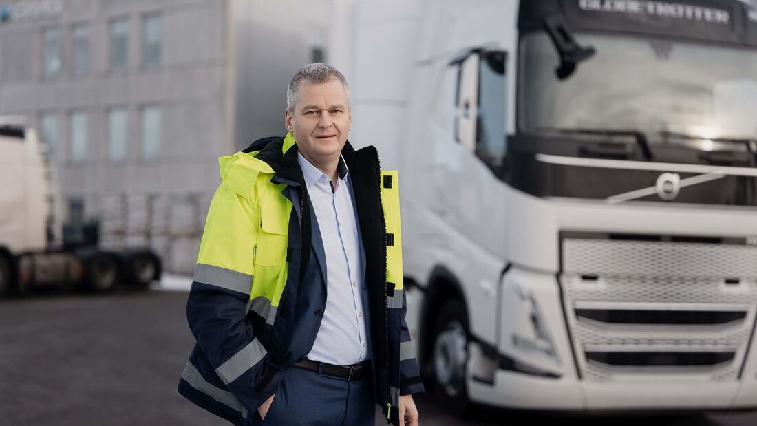 Girteka-CEO Mindaugas Paulauskas als Lkw-Fahrer