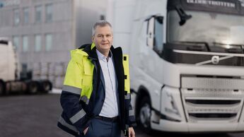 Girteka-CEO Mindaugas Paulauskas als Lkw-Fahrer