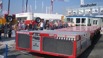 Goldhofer präsentiert sich auf der Bauma