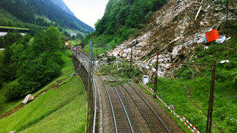 Gotthard, Erdrutsch