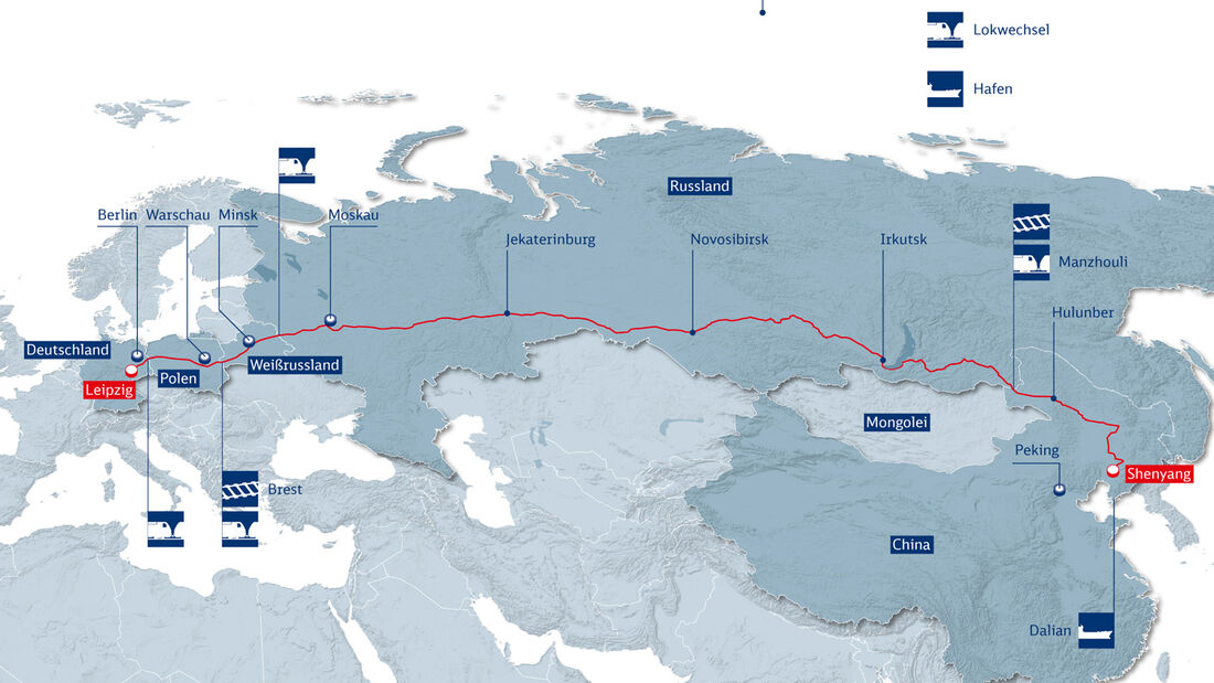 Grafik, 11 Tausend Kilometer in 23 Tage