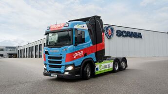Gruber Logistics testet Wasserstoff-Lkw von Scania im Realbetrieb