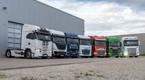 Gruppenfoto, Iveco, MAN, DAF, Scania, Ford